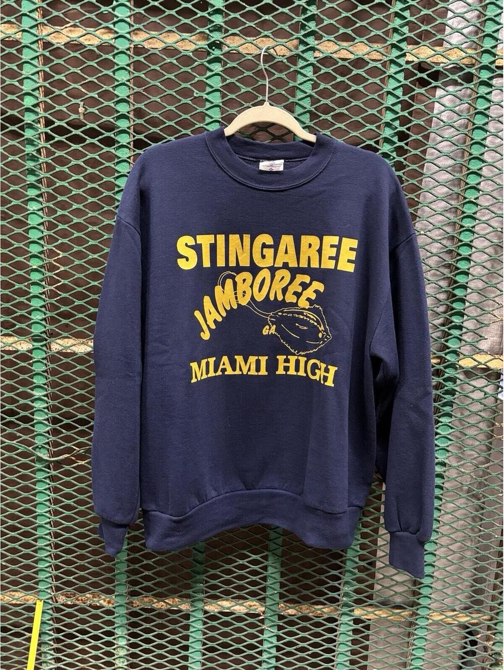RARE 90s Vintage Miami High School Stingarees Jamboree Sweatshirt Large Florida